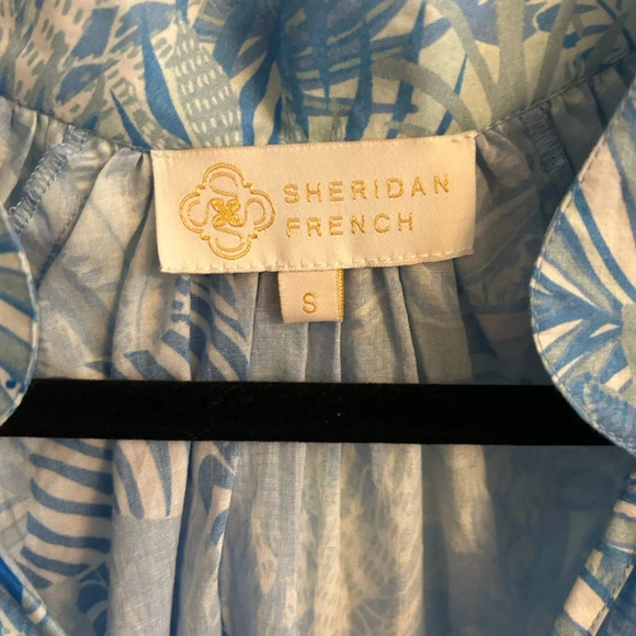 Sheridan French Dana Blouse French Blue Zebra - Picture 5 of 7